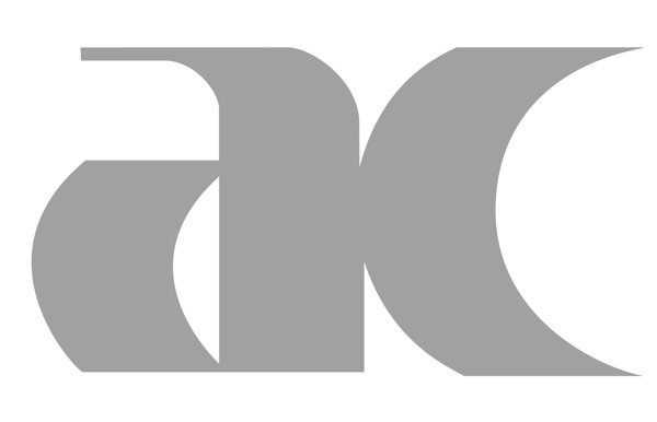 Logo 'Albar Aluminum Industry': grey abstract mark combining a lowercase 'a' shape and a crescent 'C' form, overlapping curved bands.
